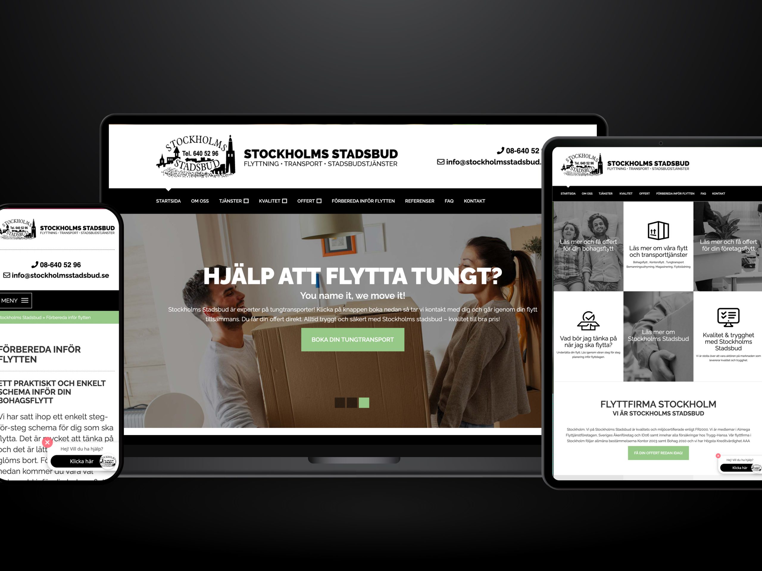 Webbutveckling.se - Stockholms Stadsbud - Hemsida i Wordpress