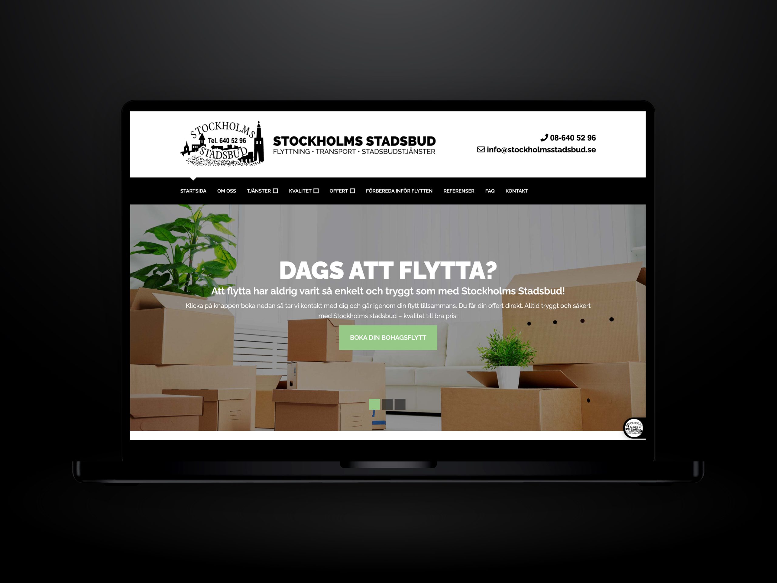 Webbutveckling.se - Stockholms Stadsbud - Hemsida i Wordpress