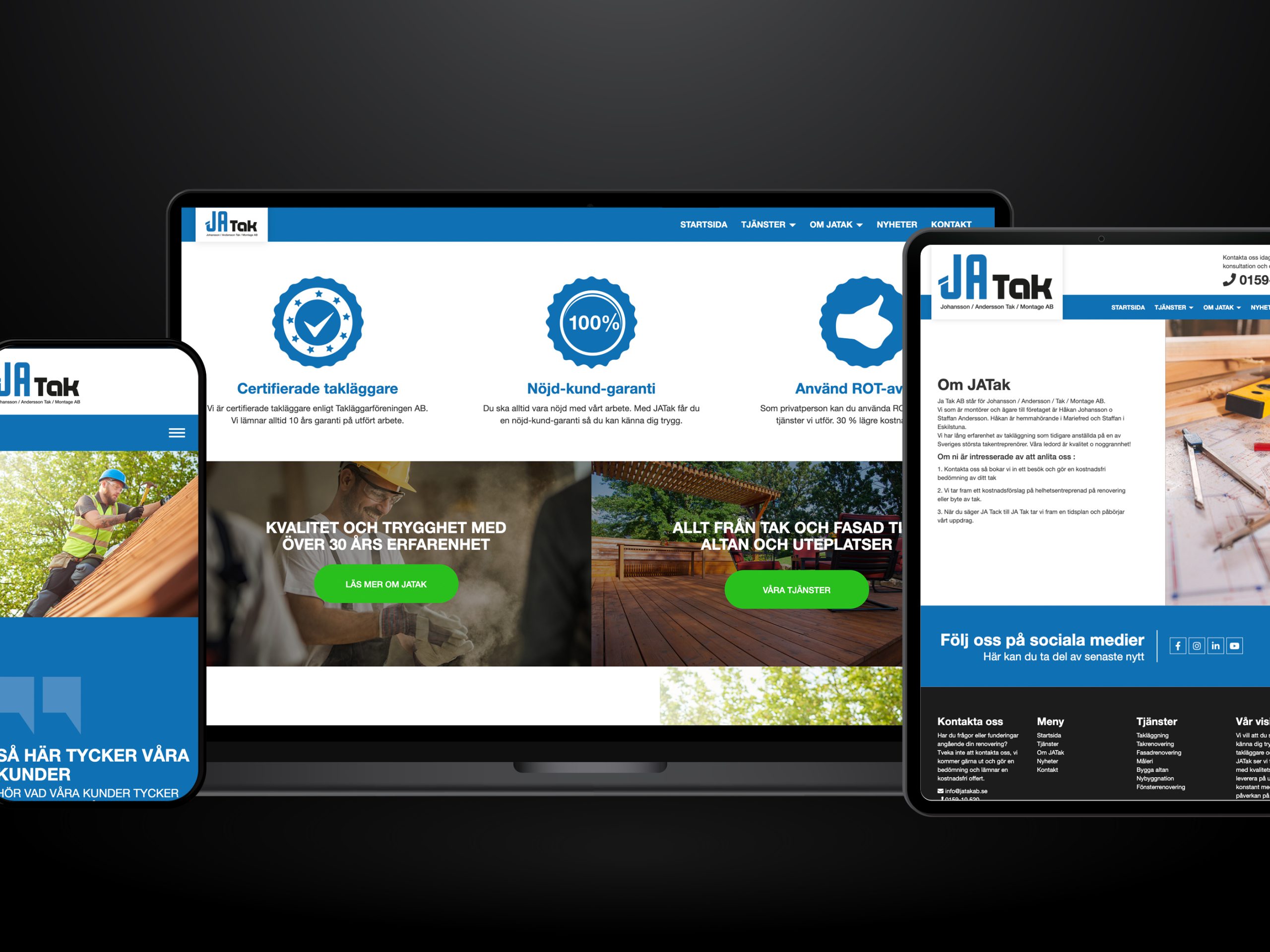 Webbutveckling.se - JaTak - Hemsida i Wordpress