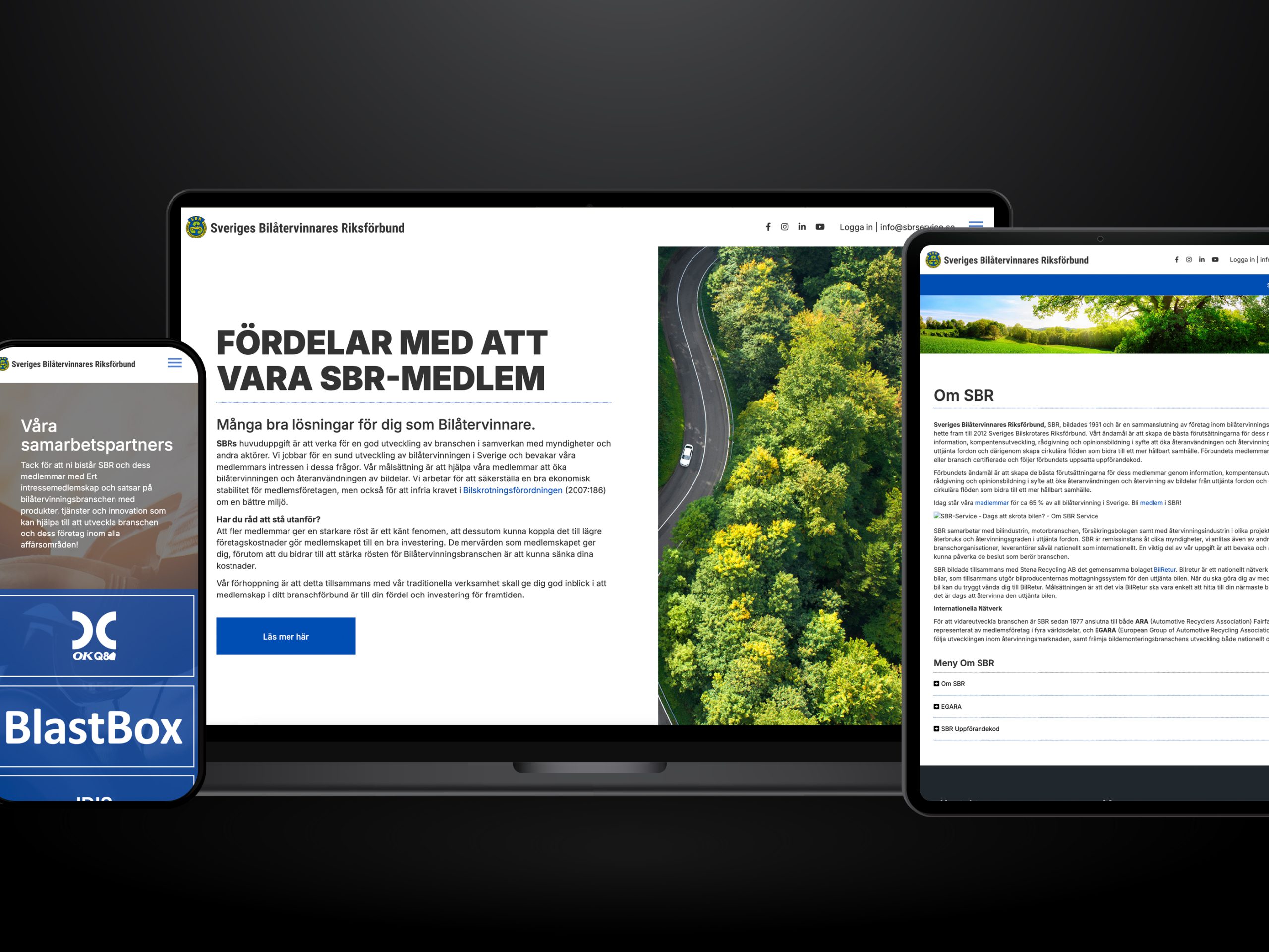 Webbutveckling.se - SBR Service - Hemsida i Wordpress