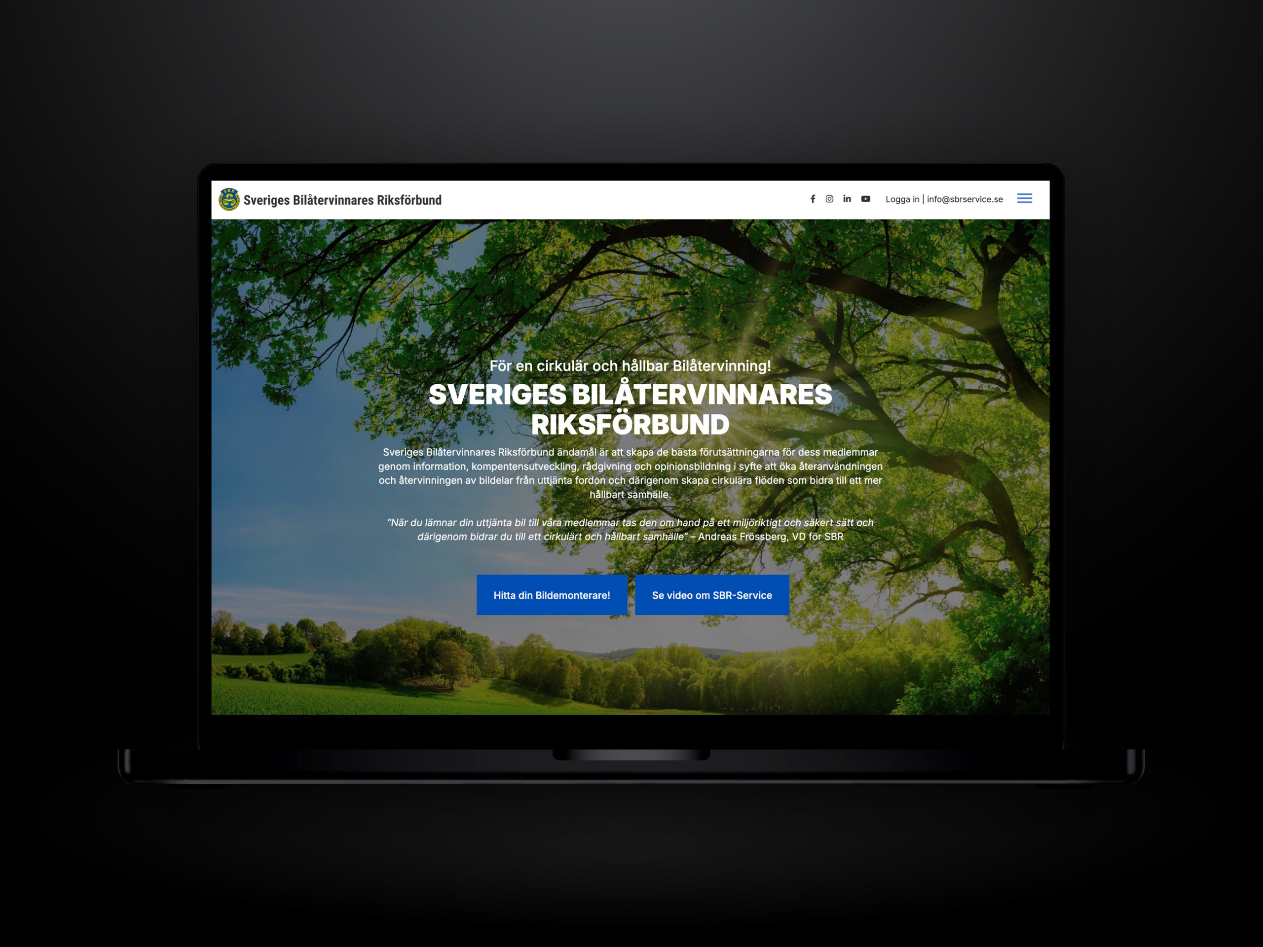 Webbutveckling.se - SBR Service - Hemsida i Wordpress