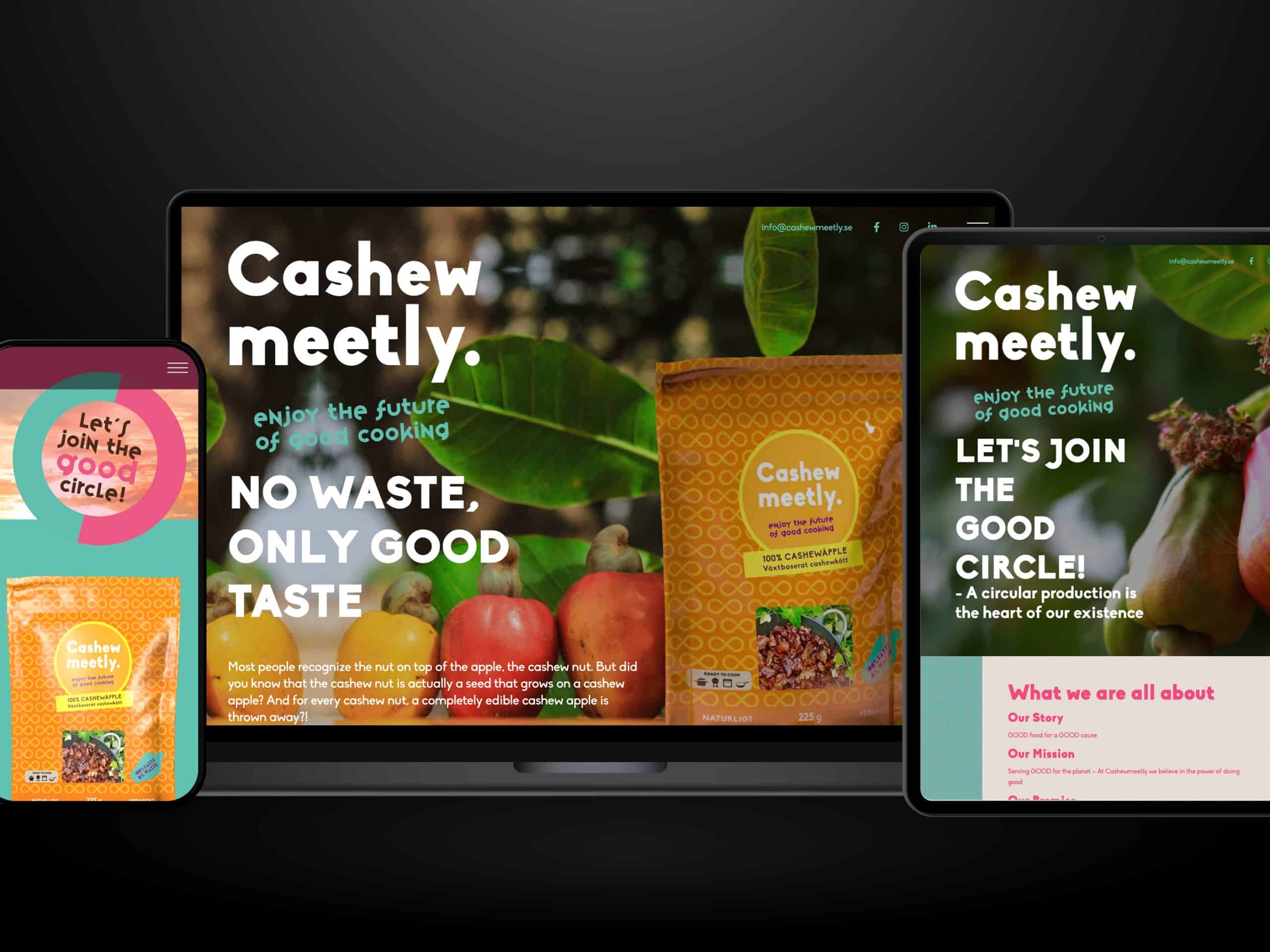 Webbutveckling.se - Cashew Meetly - Hemsida i Wordpress