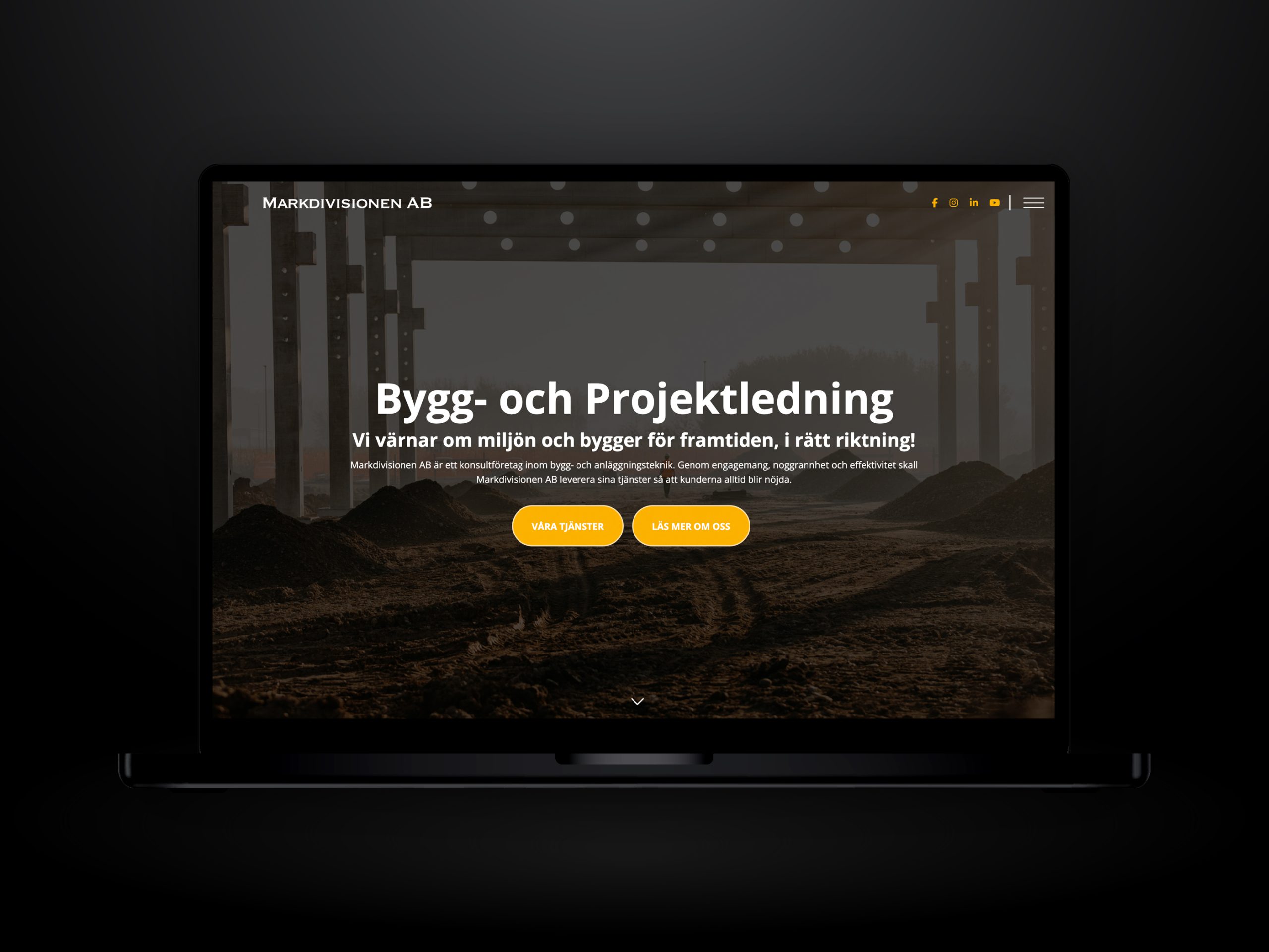 Webbutveckling.se - Markdivisionen - Hemsida i Wordpress