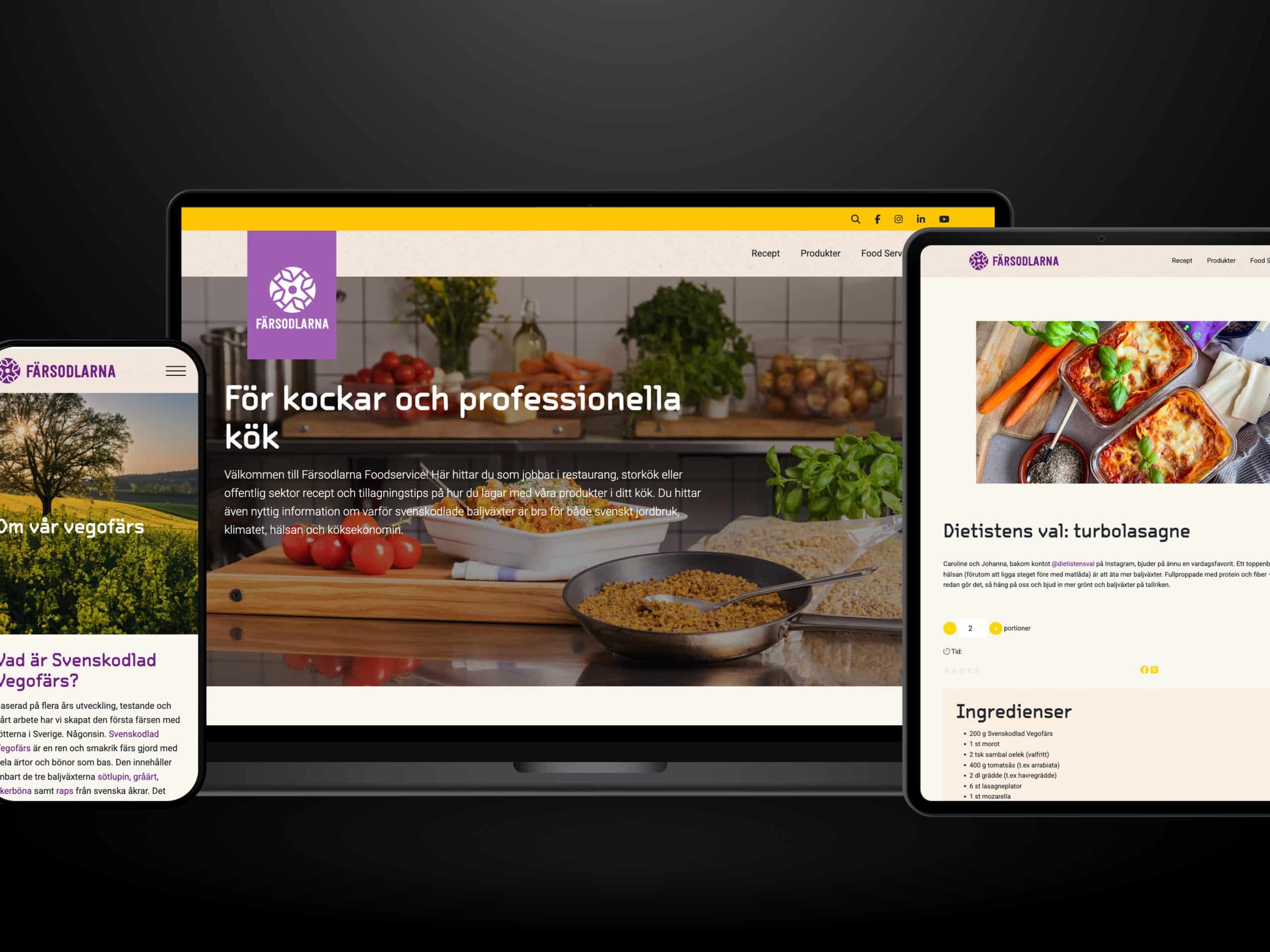 Webbutveckling.se - Färsodlarna - Hemsida i Wordpress