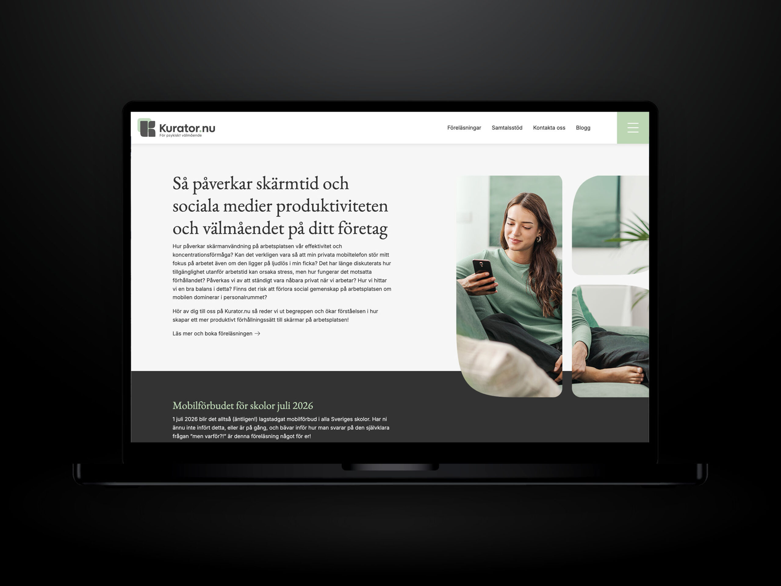 Webbutveckling.se - Kurator.nu - Hemsida i Wordpress